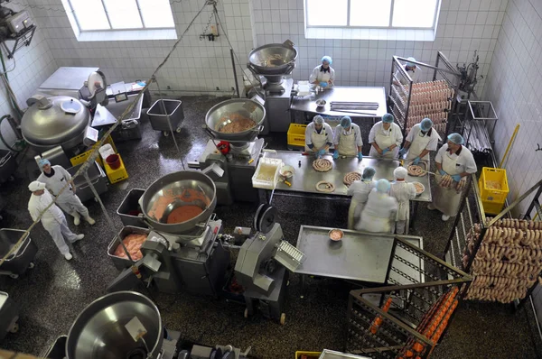 Empresa para a produção de produtos à base de carne — Fotografia de Stock