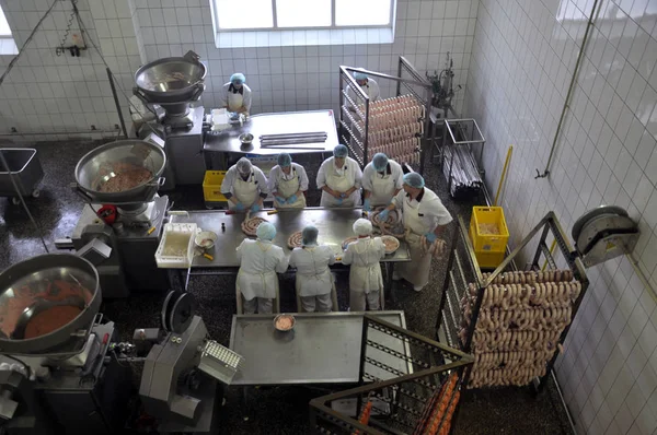 Empresa para a produção de produtos à base de carne — Fotografia de Stock