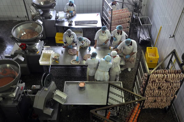 Empresa para a produção de produtos à base de carne — Fotografia de Stock