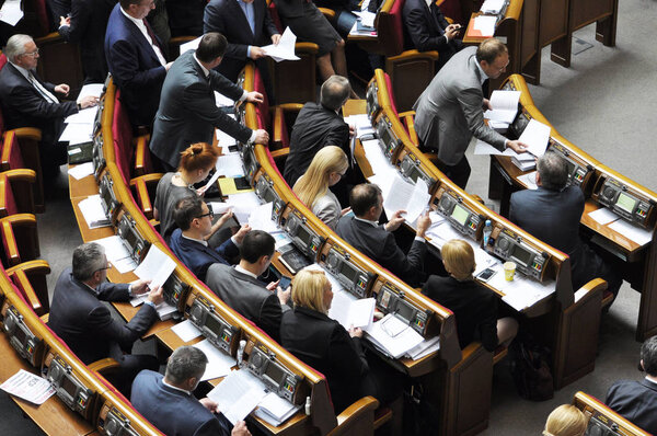 In the session hall of the Verkhovna Rada of Ukraine