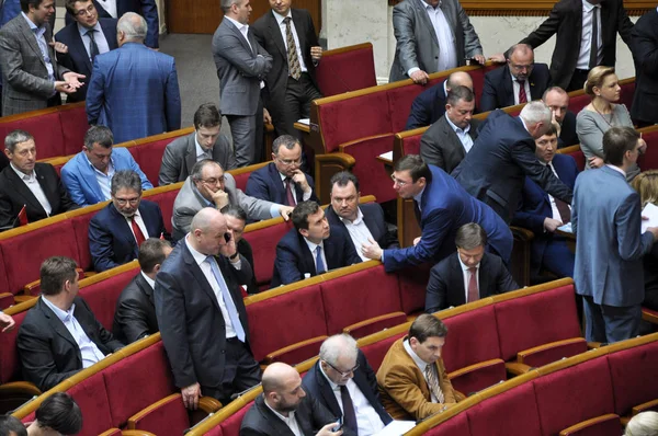 Nella sala delle sessioni della Verkhovna Rada dell'Ucraina — Foto Stock