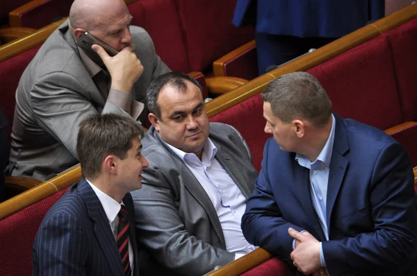В зале заседаний Верховной Рады Украины — стоковое фото
