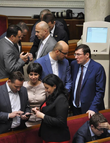 In de hal van de zitting van de Verkhovna Rada van Oekraïne — Stockfoto