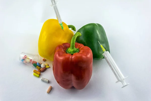 여러 가지 빛깔된의 Gmo 파프리카 — 스톡 사진