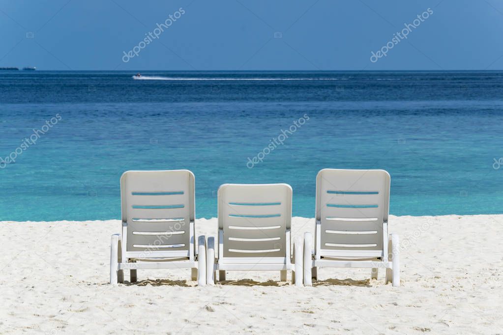 Three Beach Chairs