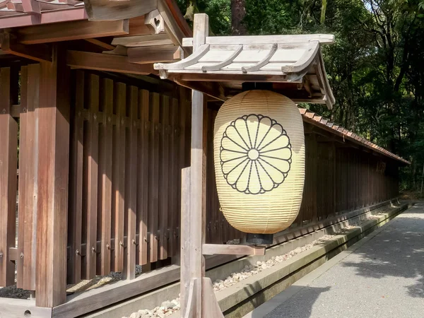 Lanterna de papel no santuário meiji jingu em tokyo, japão — Fotografia de Stock