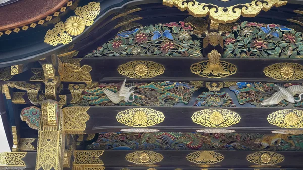 KYOTO, JAPAN - APRIL, 16, 2018: närbild av karamonporten till Noji slott i Kyoto, Japan — Stockfoto