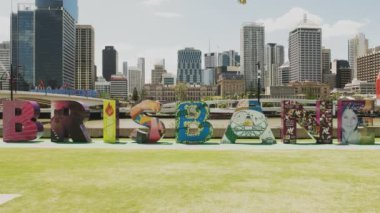 Brisbane, Avustralya-Mart, 7, 2017: g20 brisbane harflerinin çekiminde sabah ön