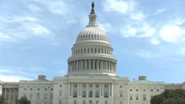 Washington DC 'deki Kongre Binası' nın batı yakasını kapatın.