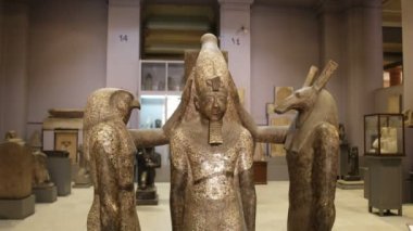 CAIRO, EGYPT - EPTEMBER, 26, 2016: Kahire 'deki Ramses III Heykeli