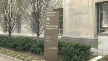 Washington, D.C. 'deki Adalet Bakanlığı' nın dışındakileri imzalayın..