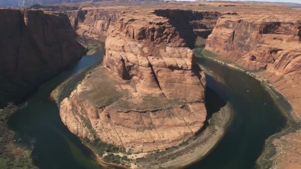 Ο ποταμός Colorado στη στροφή πέταλο κοντά στη σελίδα, az — Αρχείο Βίντεο