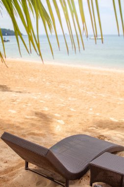 Şezlong Beach - doğa tatil arka plan