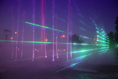 Renk çeşme gösteri