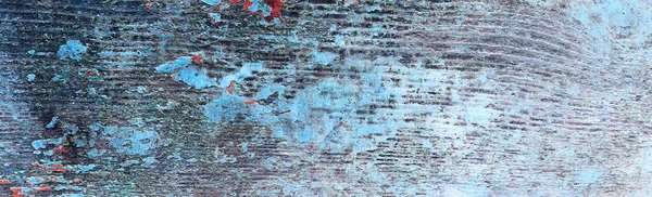 Vieille planche détruite avec peinture pelante — Photo