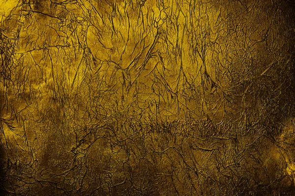 Goldener runzeliger Hintergrund — Stockfoto