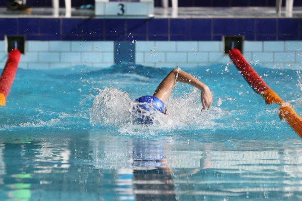 Concurso de natación en la escuela —  Fotos de Stock