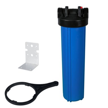 Osmosis water filter with mounting bracket and Housing Spanner clipart