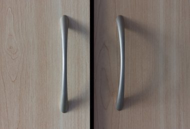 Ahşap dolap yakın çekim