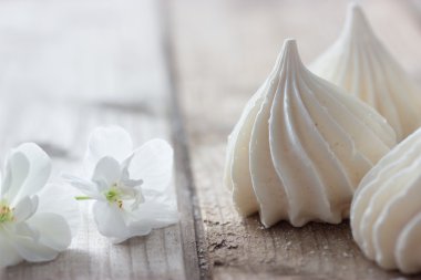 Beyaz lezzetli zephyr