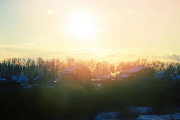 Bellissimo paesaggio invernale — Foto Stock