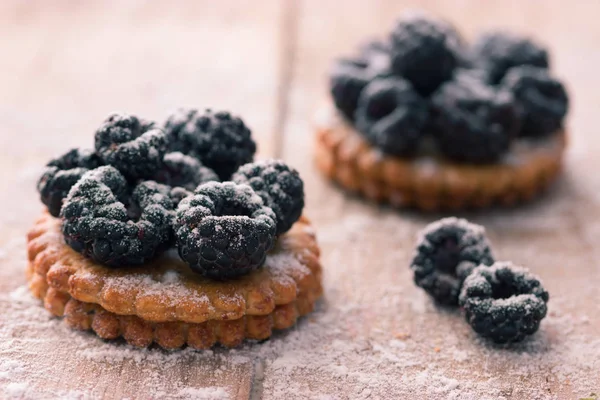 Tartaleta o tarta de bayas frescas — Foto de Stock