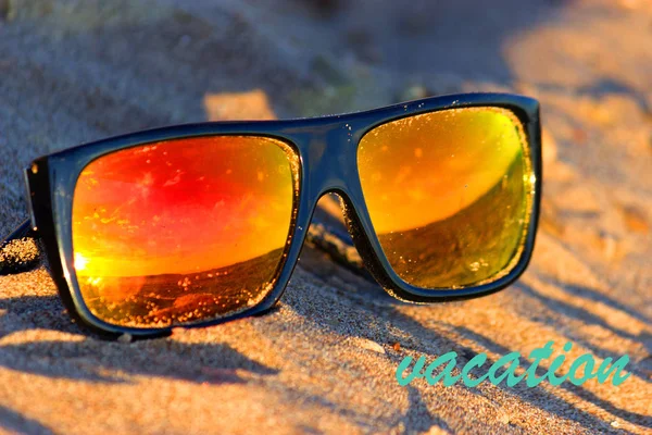 Focus doux sur les lunettes de soleil — Photo