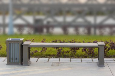 bir parkta basit tezgah