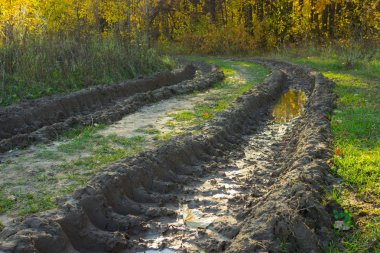 Dağınık kırsal toprak yol