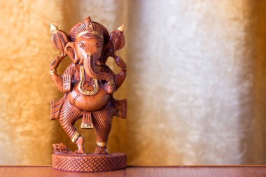 Ganesha ahşap biblo