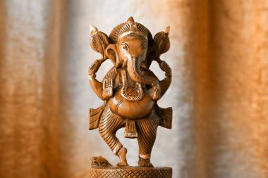 Ganesha ahşap biblo