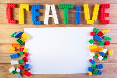 word yaratıcı Lego-den yapılmış