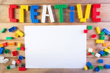 word yaratıcı Lego-den yapılmış