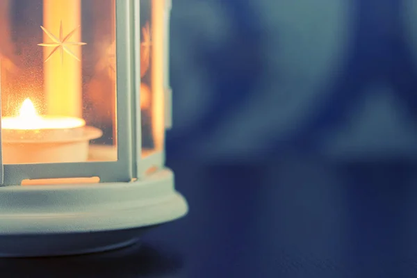 Close up light a candle background — Stock Photo, Image