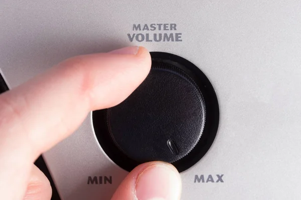 Interrupteur de volume allumé maximum — Photo