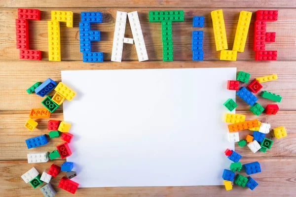 word yaratıcı Lego-den yapılmış