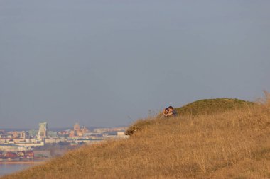 Kazan, Rusya 23.05.2017: Genç çift
