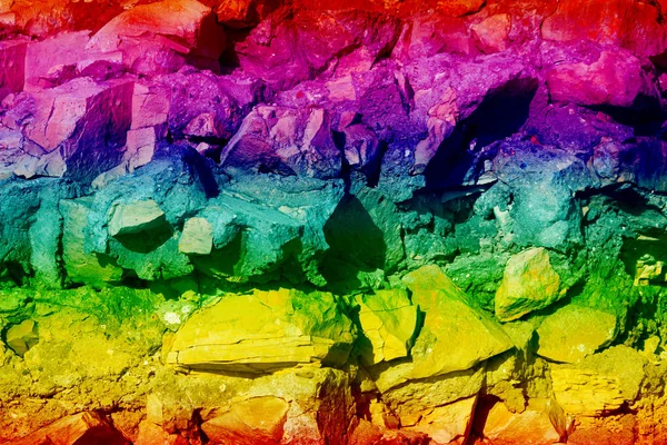 Текстура разноцветных камней — стоковое фото