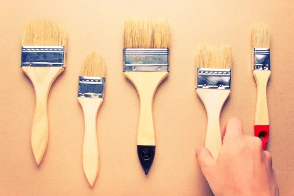 construction brushes different sizes