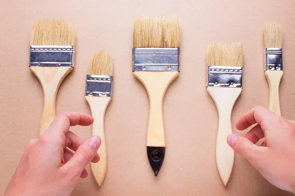 construction brushes different sizes