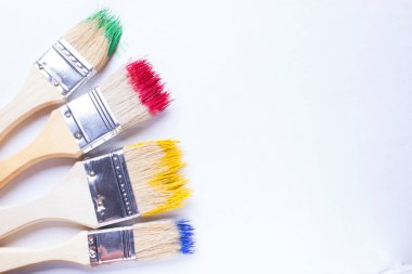 boya renkli boya fırçaları