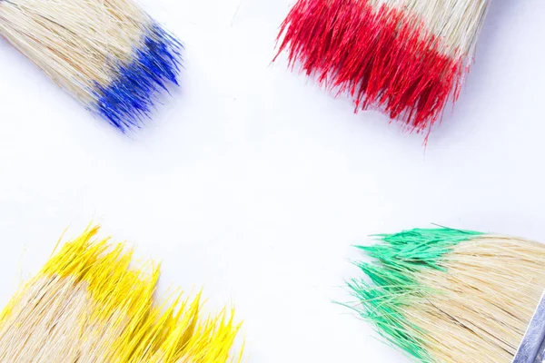 boya renkli boya fırçaları