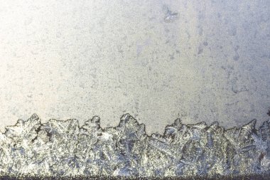 ayaz desen cam kış penceresi