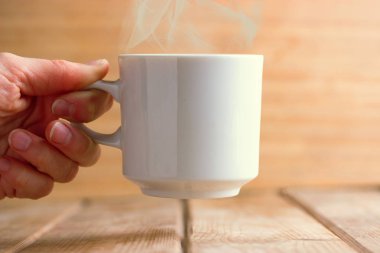 beyaz kahve fincanı