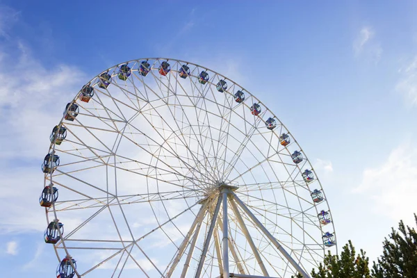 A colourful ferris wheel. Front view — Stock Photo, Image