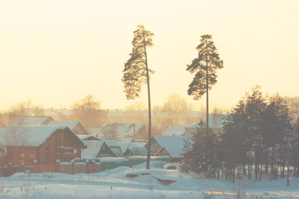 Chalets en hiver — Photo