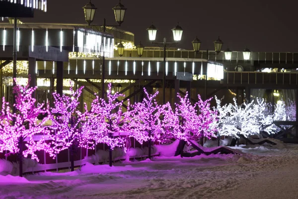 gece kış manzarası