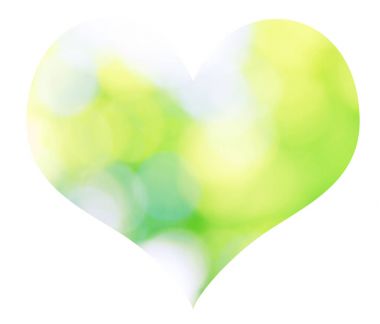 bokeh içinde ile izole kalp