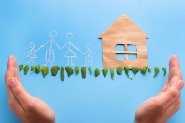 güvenli aile ve ev kavramı