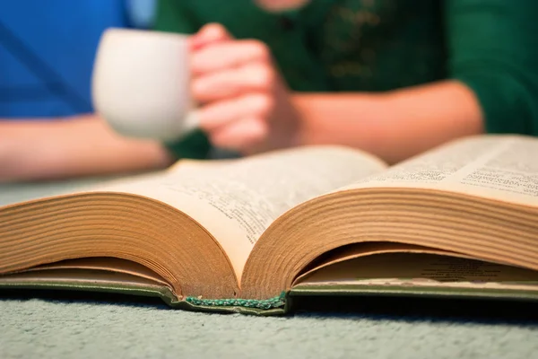 Mädchen mit einem Buch — Stockfoto